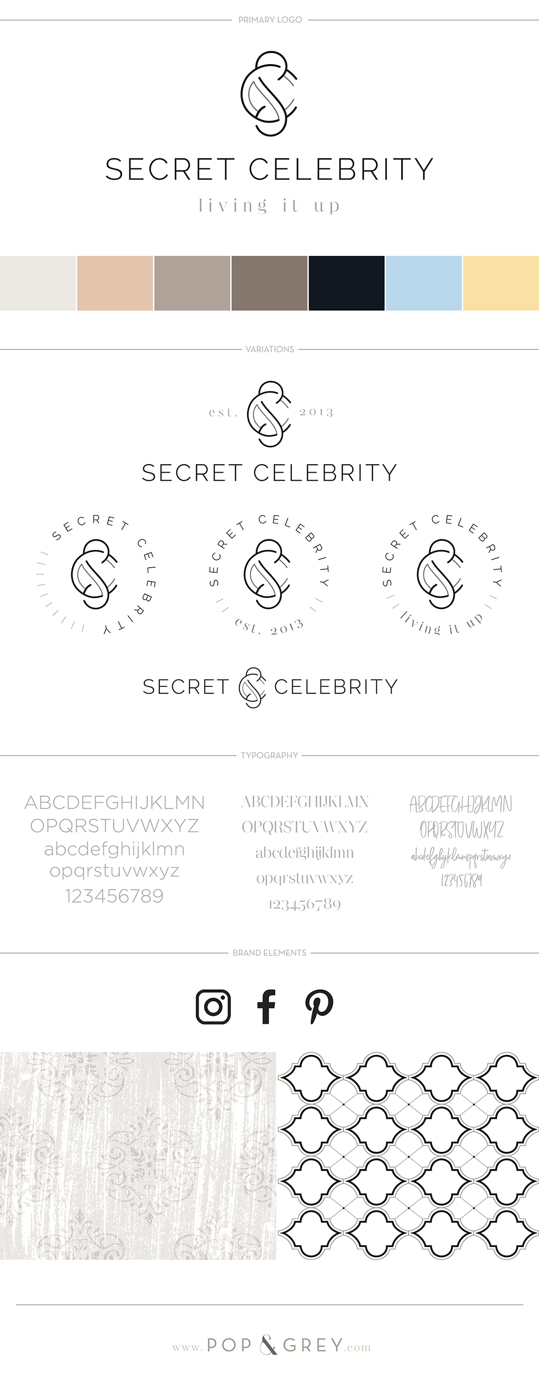Secret Celebrity Brand Design