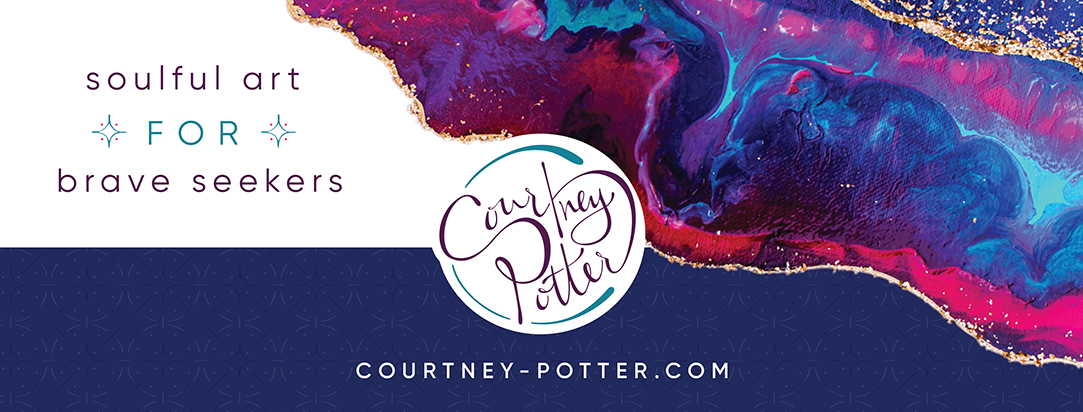 Courtney Potter Artist Photographer Facebook Social Media Cover Design by Pop & Grey