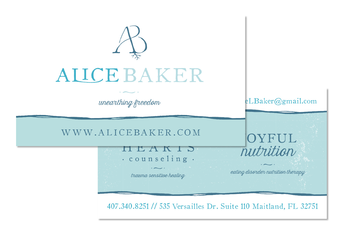 Alice Baker brand design by Pop & Grey
