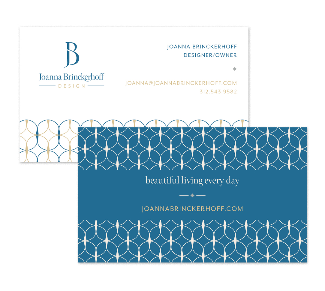 joanna brinckerhoff business card design by pop and grey