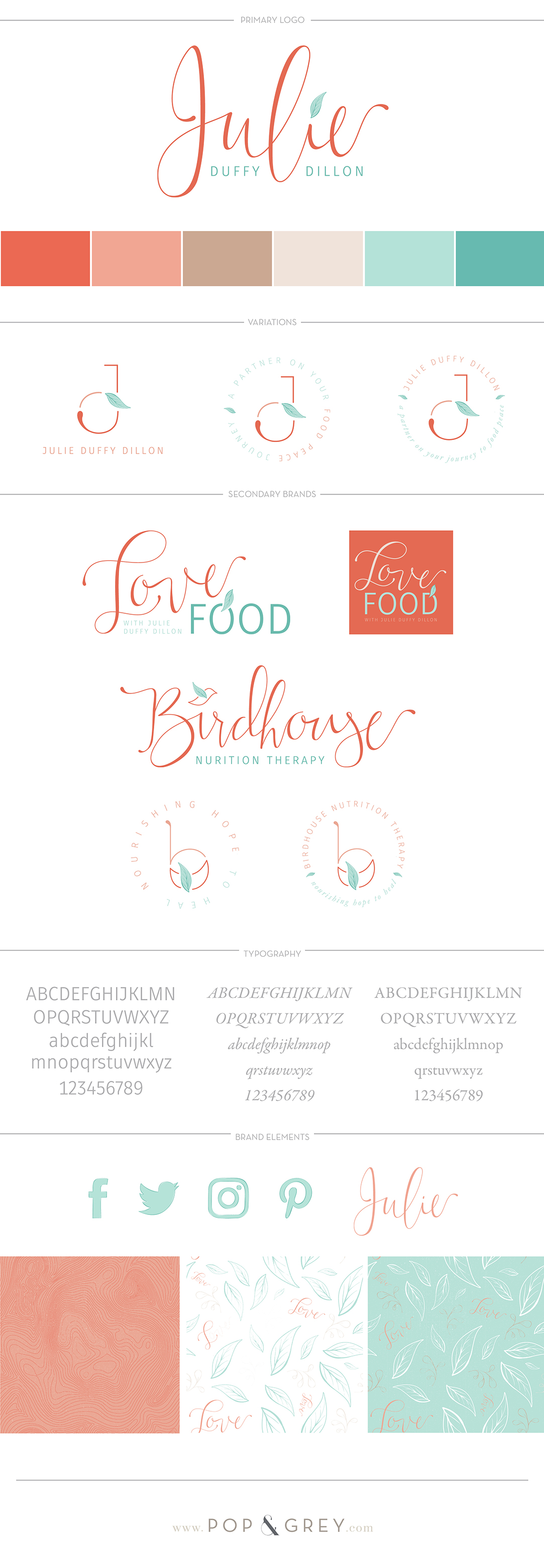 Julie Duffy Dillon Brand Design by Pop & Grey