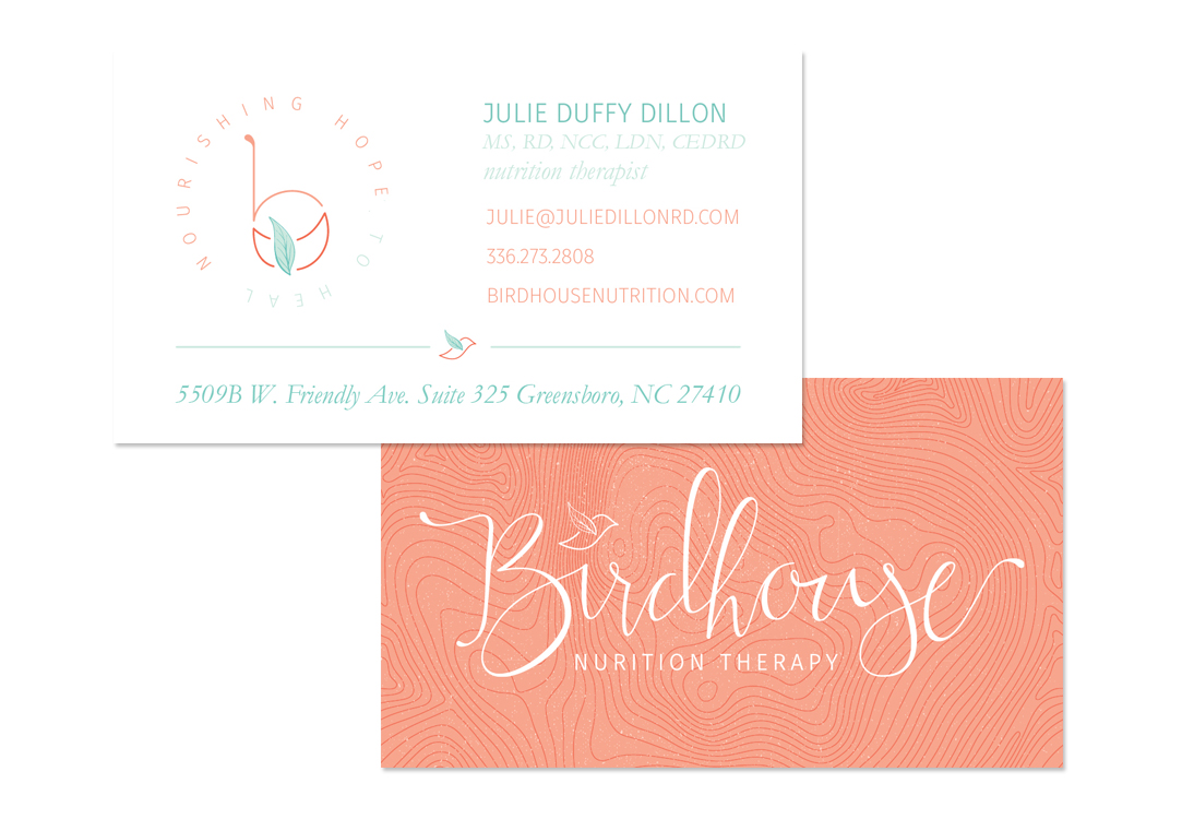 Julie Dillon business card design by Pop & Grey