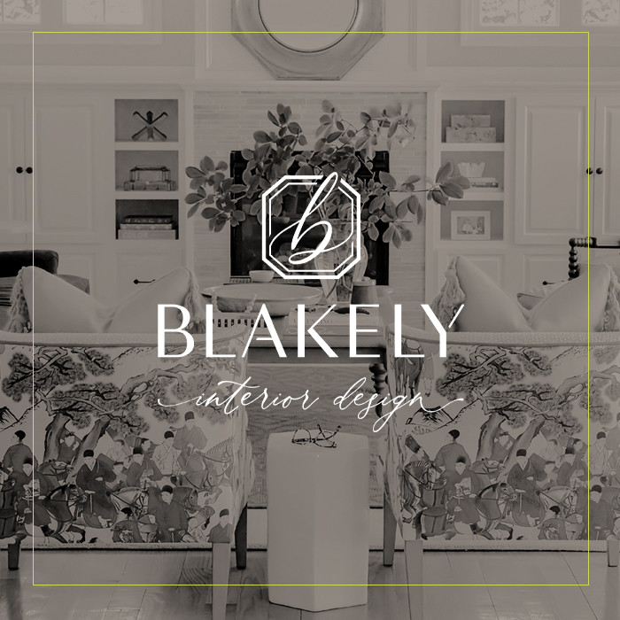 Blakely Interior Design brand design by Pop & Grey