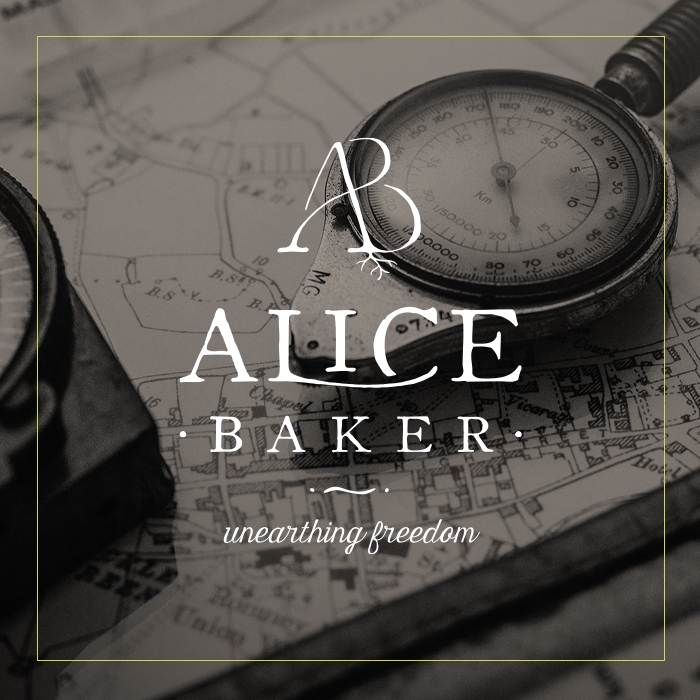 brand design for alice baker, nutritional therapist, by pop & grey