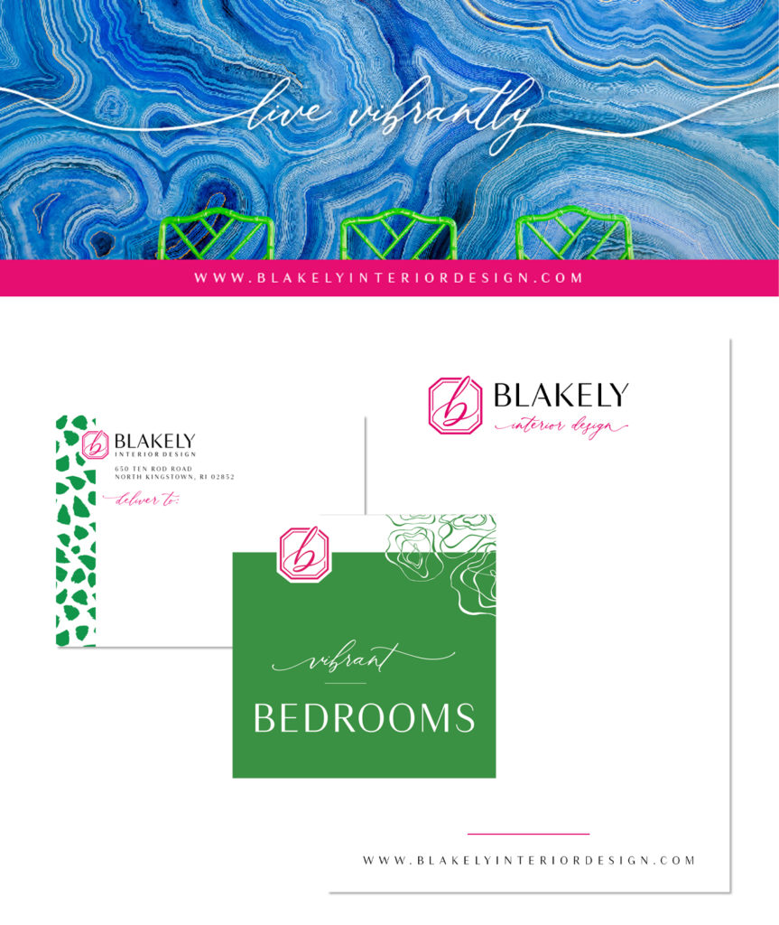Blakely Interior Design collateral design by Pop & Grey